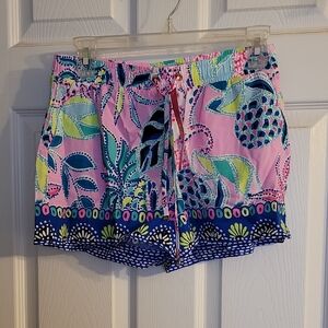NWT Lilly Pulitzer Katia Vibrant Patterned Shorts Size XS